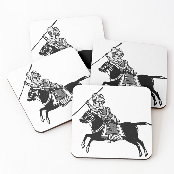 Item preview, Knight in a battle silhouette with a spear designed and sold by Pakistaniart.