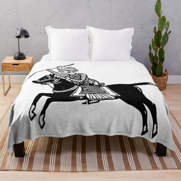 Item preview, Knight in a battle silhouette with a spear designed and sold by Pakistaniart.
