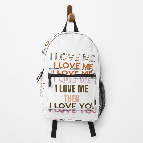 Item preview, I LOVE ME then I LOVE YOU - multi-chrome , Valentine design designed and sold by TIPJ.