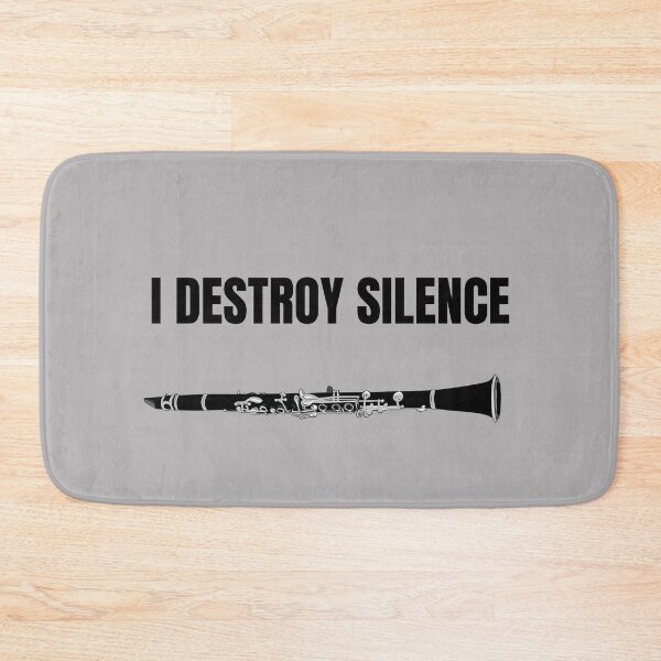 Item preview, Funny I Destroy Silence Golden Clarinet Art Quotes For Clarinet Player And Music Lovers - Clarinet Art designed and sold by Funwithmusic.