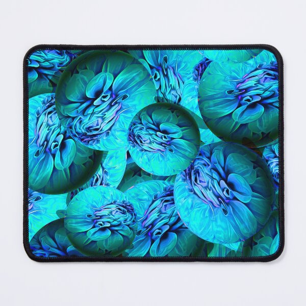 Item preview, Turquoise and blue spheres in 3D optics designed and sold by MarionsArt.