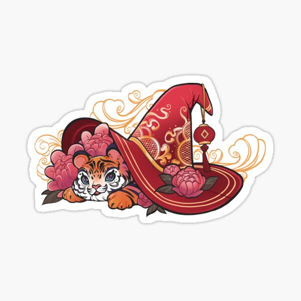 Item preview, Tiger witch hat designed and sold by Merih.
