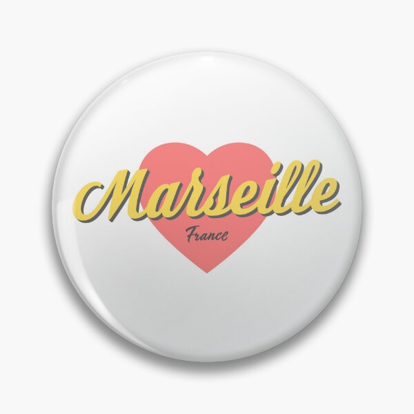 Item preview, Marseille France Retro Heart designed and sold by modeoftravel.