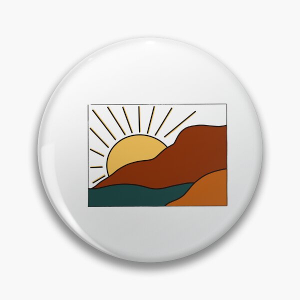 Aperçu de l'œuvre Coucher de soleil simple sur la montagne créée et vendue par scribblesbyzo.