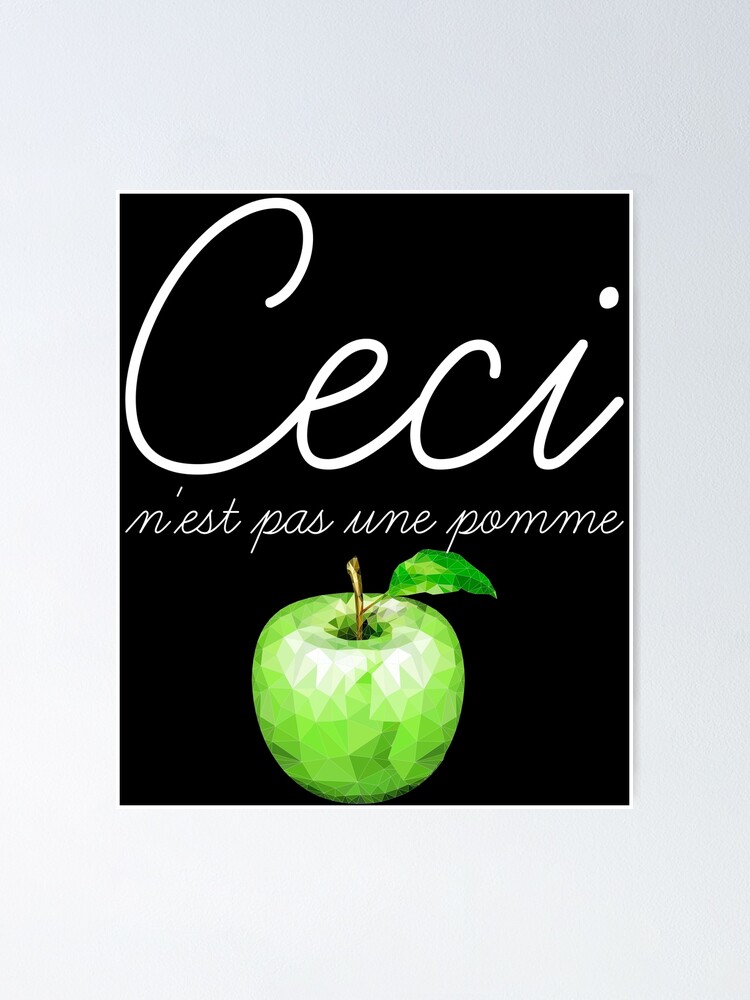 ceci-n-est-pas-une-pomme-new-version-poster-by-boostoapp1-redbubble