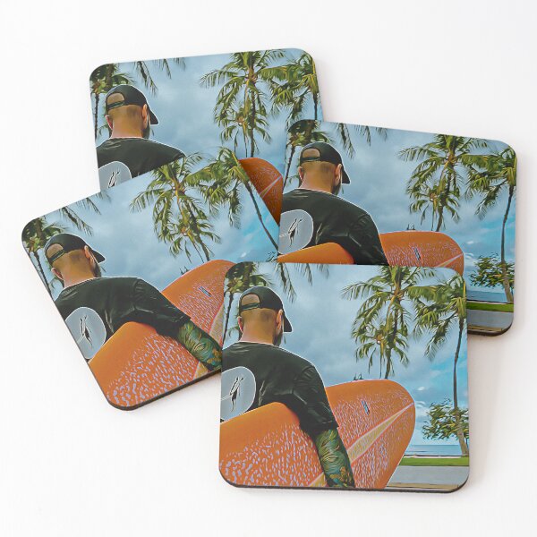 Item preview, Beautiful summer surfer atmosphere designed and sold by kispixart.