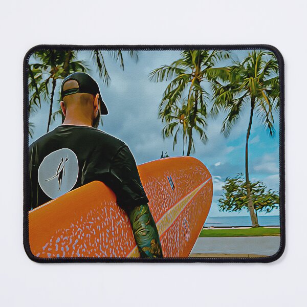 Item preview, Beautiful summer surfer atmosphere designed and sold by kispixart.