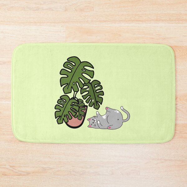 Artikelvorschau, Katze Monstera Vinyl | Monstera-Vinyl | Monstera | Pflanze entworfen und verkauft von zackup.