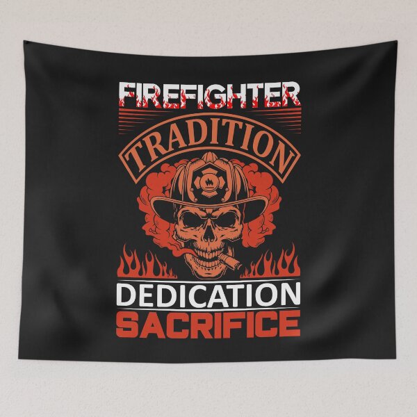 Item preview, Firefighter T-Shirt: Tradition- Dedication And Sacrifice designed and sold by Funny-Tees4U.