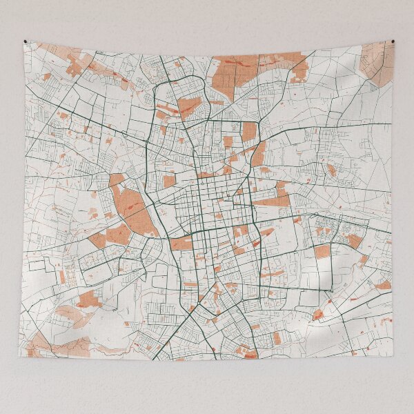 Item preview, Łódź City Map of Poland - Bohemian designed and sold by deMAP.