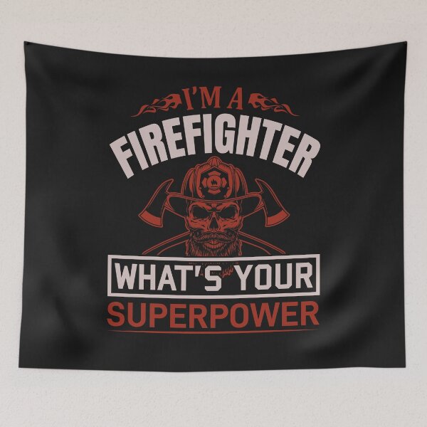 Item preview, Firefighter T-Shirt: What's Your Superpower? designed and sold by Funny-Tees4U.