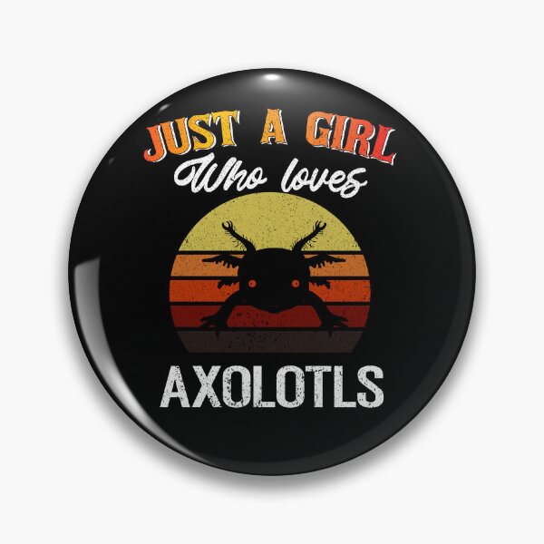 Item preview, Just a girl who loves axolotls Retro designed and sold by Artisan   Kimo.
