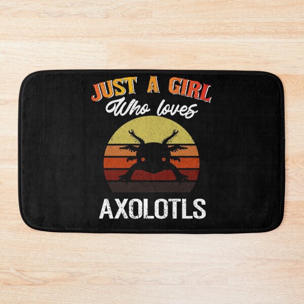 Item preview, Just a girl who loves axolotls Retro designed and sold by Artisan   Kimo.