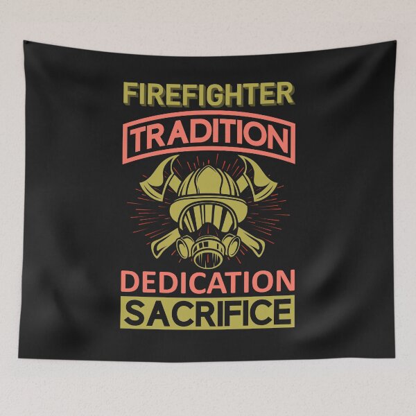 Item preview, Firefighter T-Shirt: Tradition- Dedication And Sacrifice designed and sold by Funny-Tees4U.