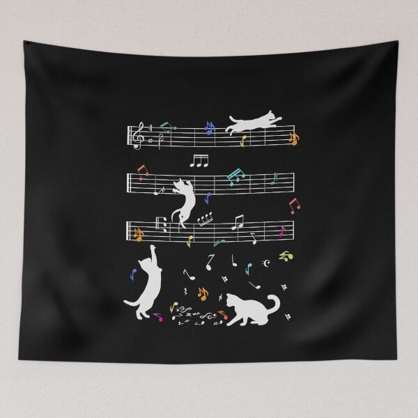 Item preview, Cats Love Music and Play with Notes designed and sold by JBmarket4u.