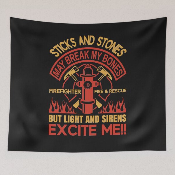 Item preview, Firefighter T-Shirt: Lights And Sirens Excite Me Funny Firfighter designed and sold by Funny-Tees4U.
