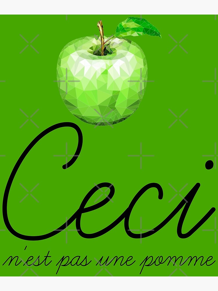 ceci-n-est-pas-une-pomme-new-version-poster-by-boostoapp1-redbubble