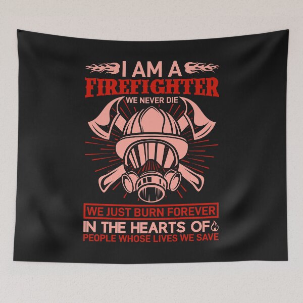Item preview, Firefighter T-Shirt: Firefighters Never Die designed and sold by Funny-Tees4U.