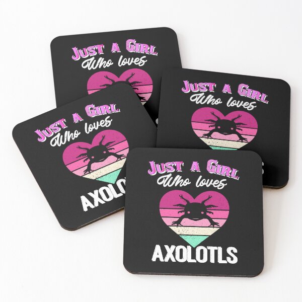 Item preview, Just a girl who loves axolotls Retro designed and sold by Artisan   Kimo.