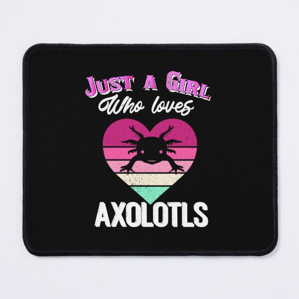 Item preview, Just a girl who loves axolotls Retro designed and sold by Artisan Kimo.