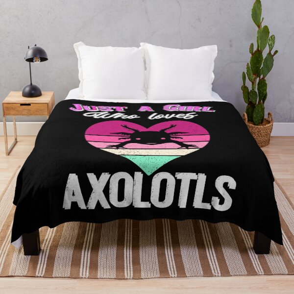 Item preview, Just a girl who loves axolotls Retro designed and sold by Artisan   Kimo.