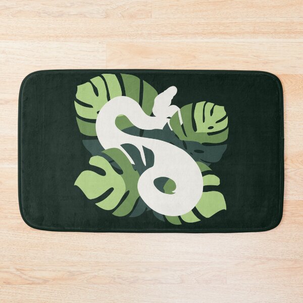 Item preview, Hike In The Forest in White Snake Green Colour Monstera Leaves designed and sold by Nerdynoods.