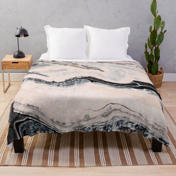 Item preview, Blush Black Marble designed and sold by huntleigh.
