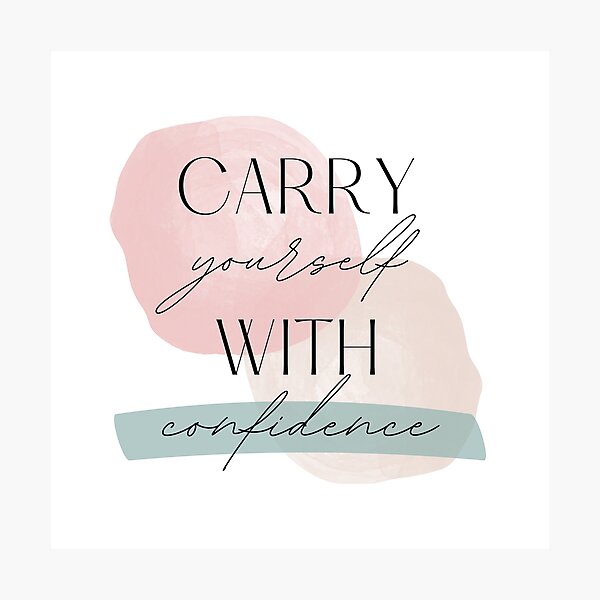 Item preview, CARRY yourself WITH confidence designed and sold by successmom.