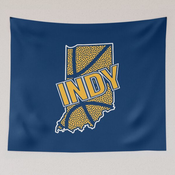 Item preview, Retro Indiana Basketball Indy Outline designed and sold by pixeljamz.