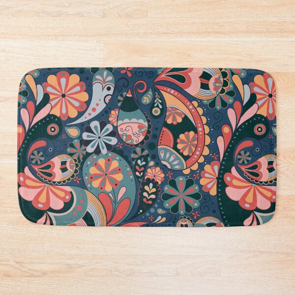 Item preview, Retro paisley design, aesthetic floral pattern designed and sold by Sneh Universe.