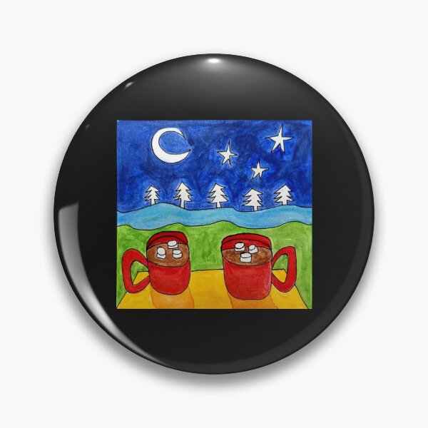 Item preview, Hot chocolate holiday night sky designed and sold by ArtOfCourse.