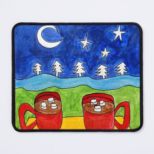 Item preview, Hot chocolate holiday night sky designed and sold by ArtOfCourse.