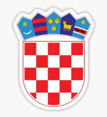 Croatia Hrvatska Original Coat of Arms Design Sticker
