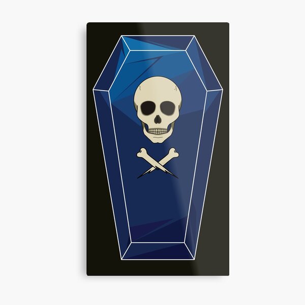 Sapphire Coffin Metal Print