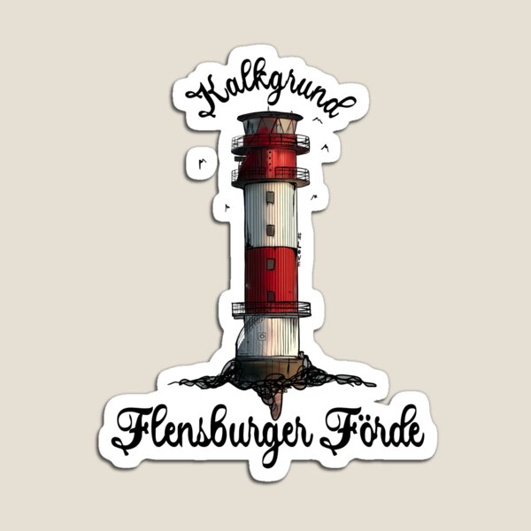 Artikel-Vorschau von Flensburger Förde Kalkgrund Leuchtturm, designt und verkauft von emm-j.
