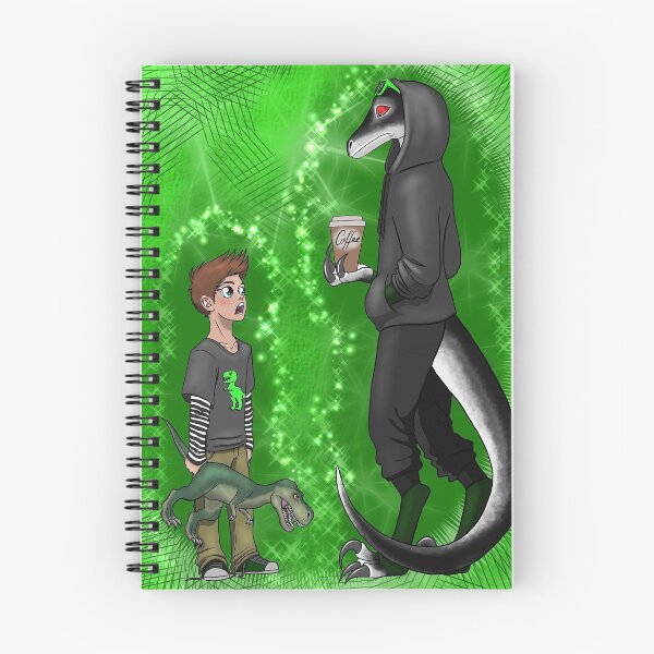 Aperçu de l'œuvre Raptor et un petit fan de dinosaure créée et vendue par Vitooka.