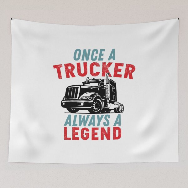 Item preview, Once A Trucker Always A Legend designed and sold by wingstar.