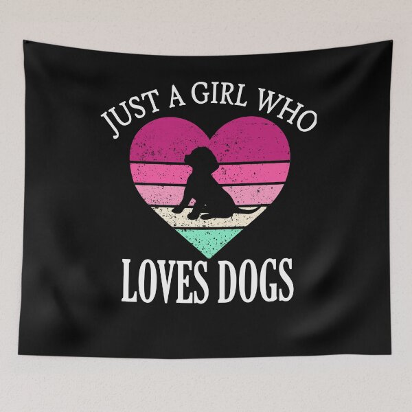 Item preview, Just A Girl Who Loves Dogs funny shirt Pet animal gift  designed and sold by Artisan   Kimo.
