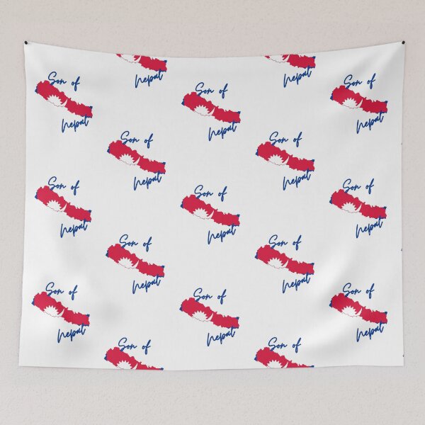 Item preview, Son of Nepal Map Flag designed and sold by NovawayDirect.