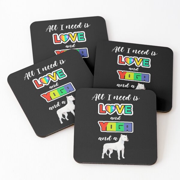 Item preview, All I need is Love and Yoga and a Dog, Pride Day, Pride Week, Pride Month designed and sold by Monique Prince.