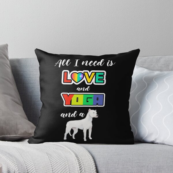 Item preview, All I need is Love and Yoga and a Dog, Pride Day, Pride Week, Pride Month designed and sold by Monique Prince.