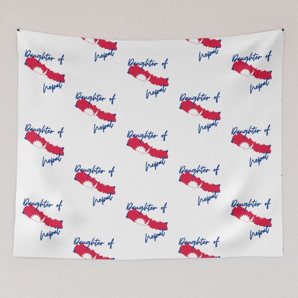 Item preview, Daughter of Nepal Map Flag designed and sold by NovawayDirect.
