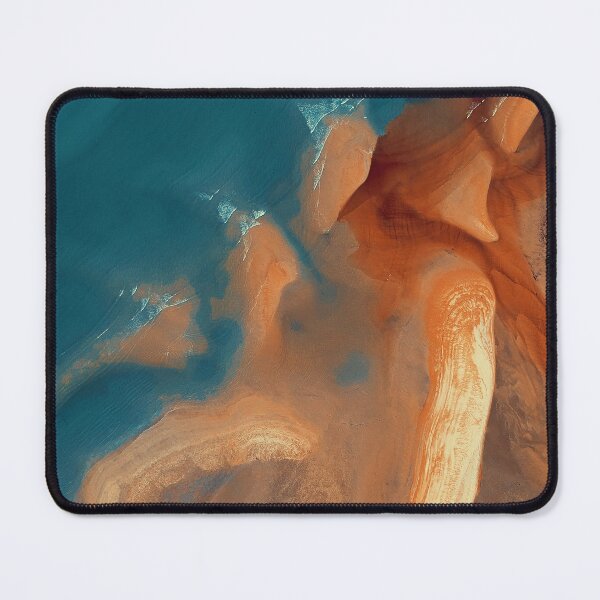 Item preview, Blue and Sandstone Earthy Abstract Natural Textured Background | Rich Earth Texture designed and sold by MiaDelelai.
