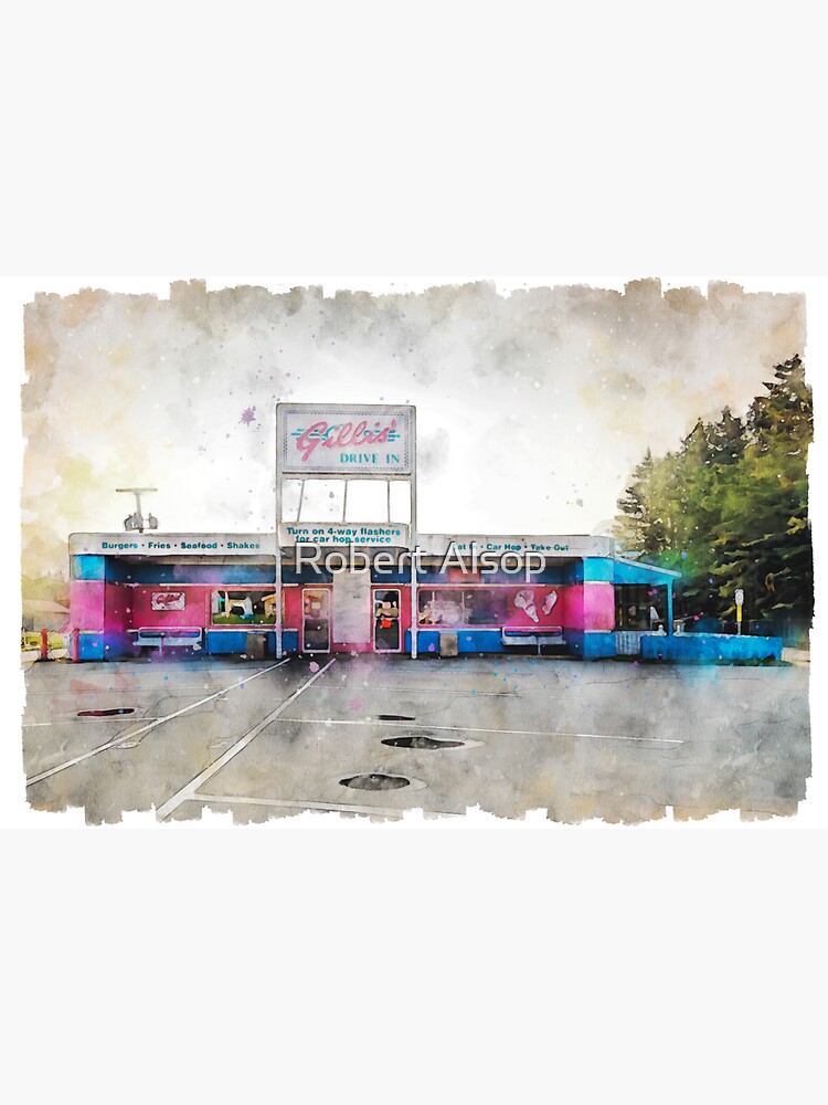 "Gillis Drivein 3 Montague PEI " Sticker for Sale by RobertAlsop