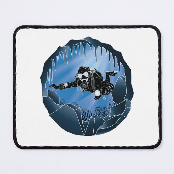 Item preview, Cave Diving Art - Underwater Scuba Diver designed and sold by TheInkElephant.