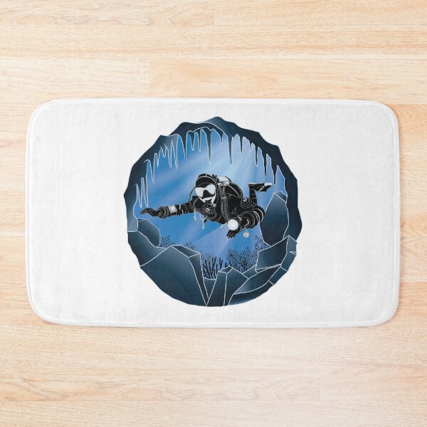 Item preview, Cave Diving Art - Underwater Scuba Diver designed and sold by TheInkElephant.