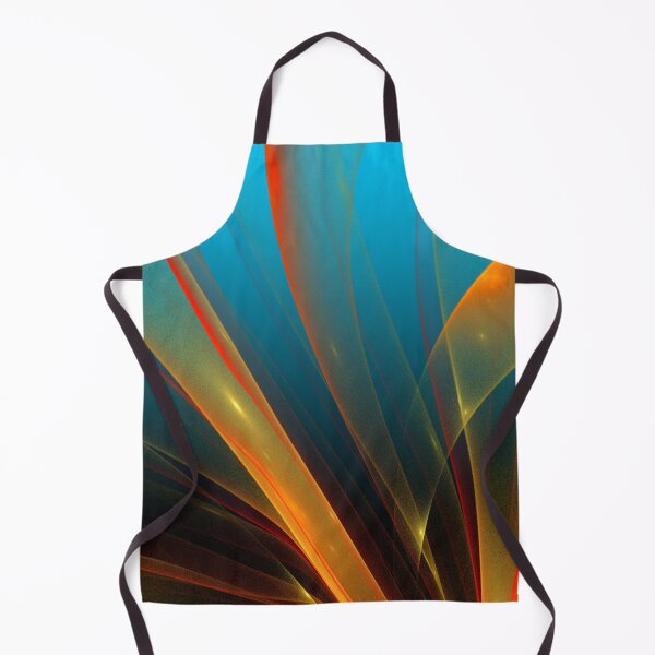 Item preview, Neon Abstract Swirl in Orange, Blue | Ocean Light | Dark Rich Fantasy Background designed and sold by MiaDelelai.
