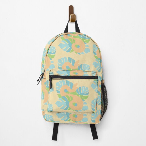 Item preview, Snake in Island Vacation Themed Colour Monstera Leaves designed and sold by Nerdynoods.