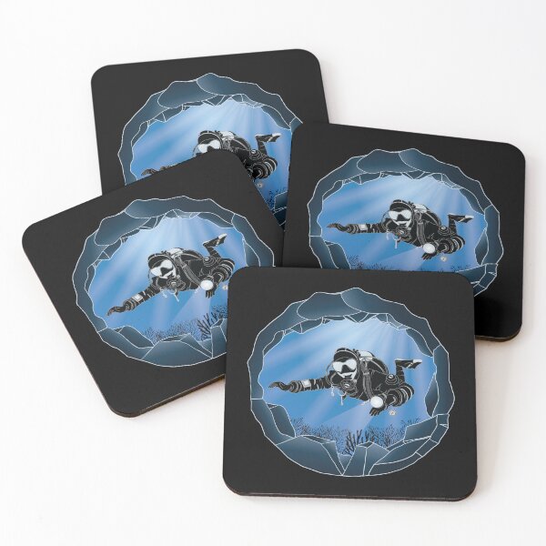 Item preview, Cave Diving Art - Underwater Scuba Diver designed and sold by TheInkElephant.