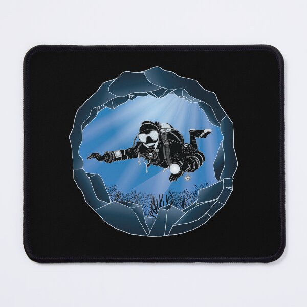 Item preview, Cave Diving Art - Underwater Scuba Diver designed and sold by TheInkElephant.